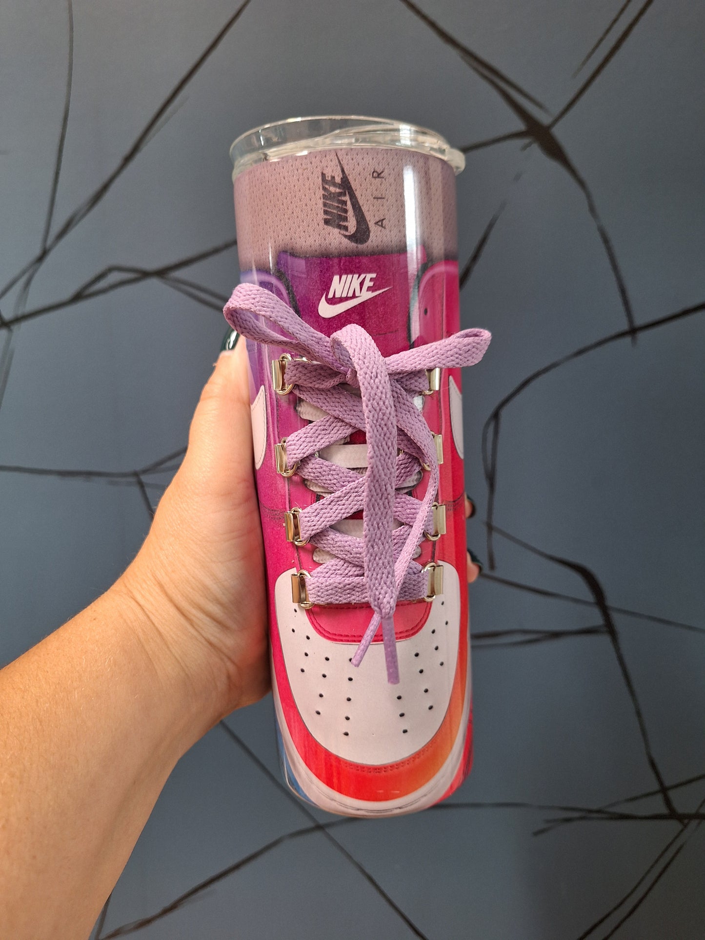 Sneaker Tumbler Cup – Nike-Inspired Shoe Drinkware with Real Laces