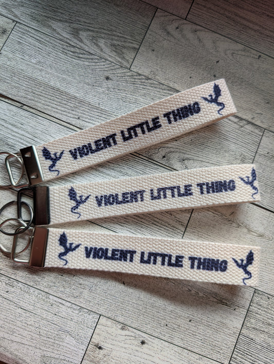 Violent Little Thing Keyfob – Bookish Fantasy Wristlet Keychain