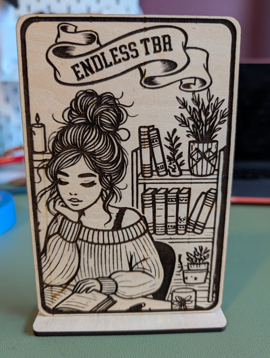 Endless TBR Wooden Bookish Sign