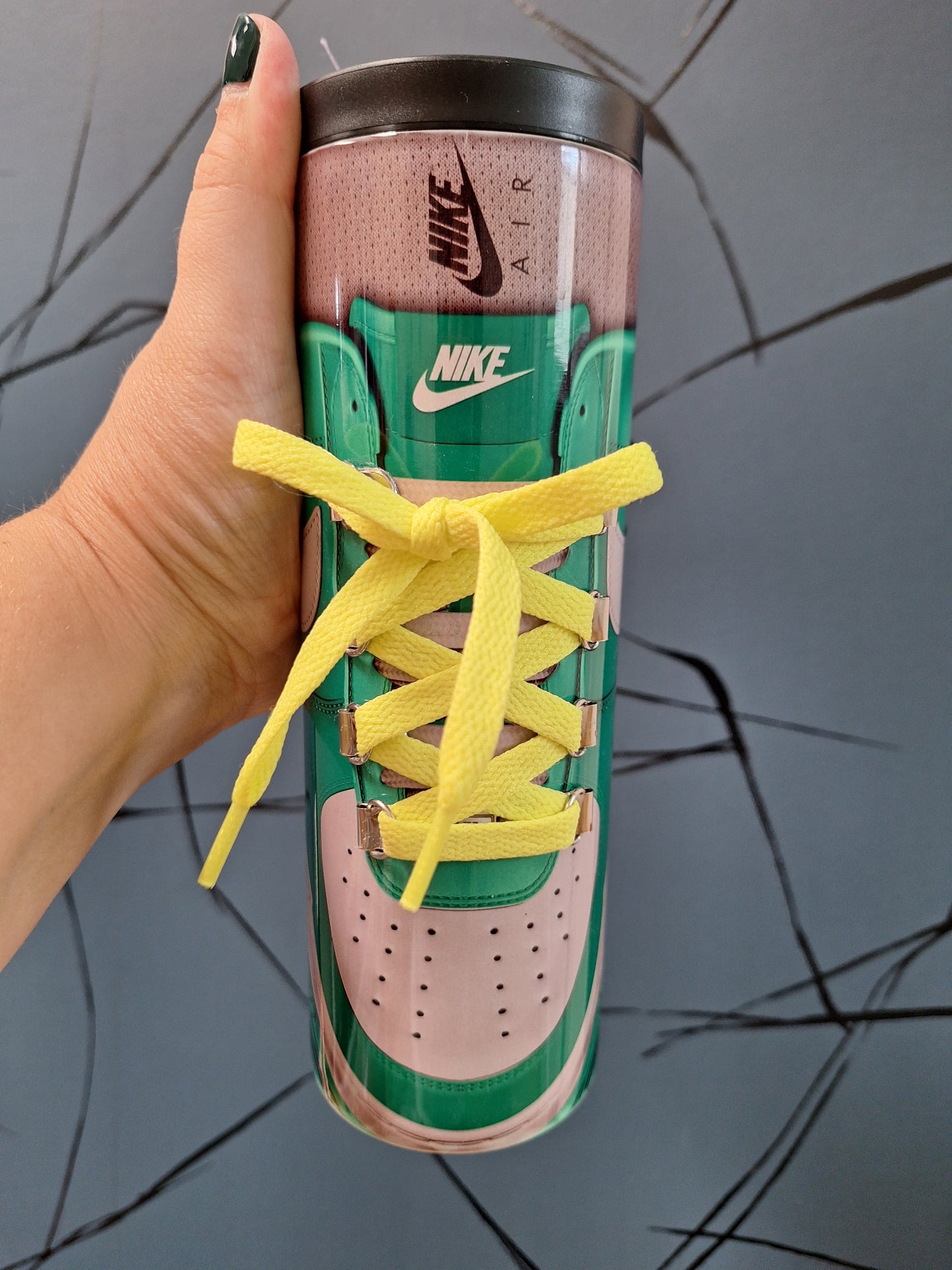 Sneaker Tumbler Cup – Nike-Inspired Shoe Drinkware with Real Laces
