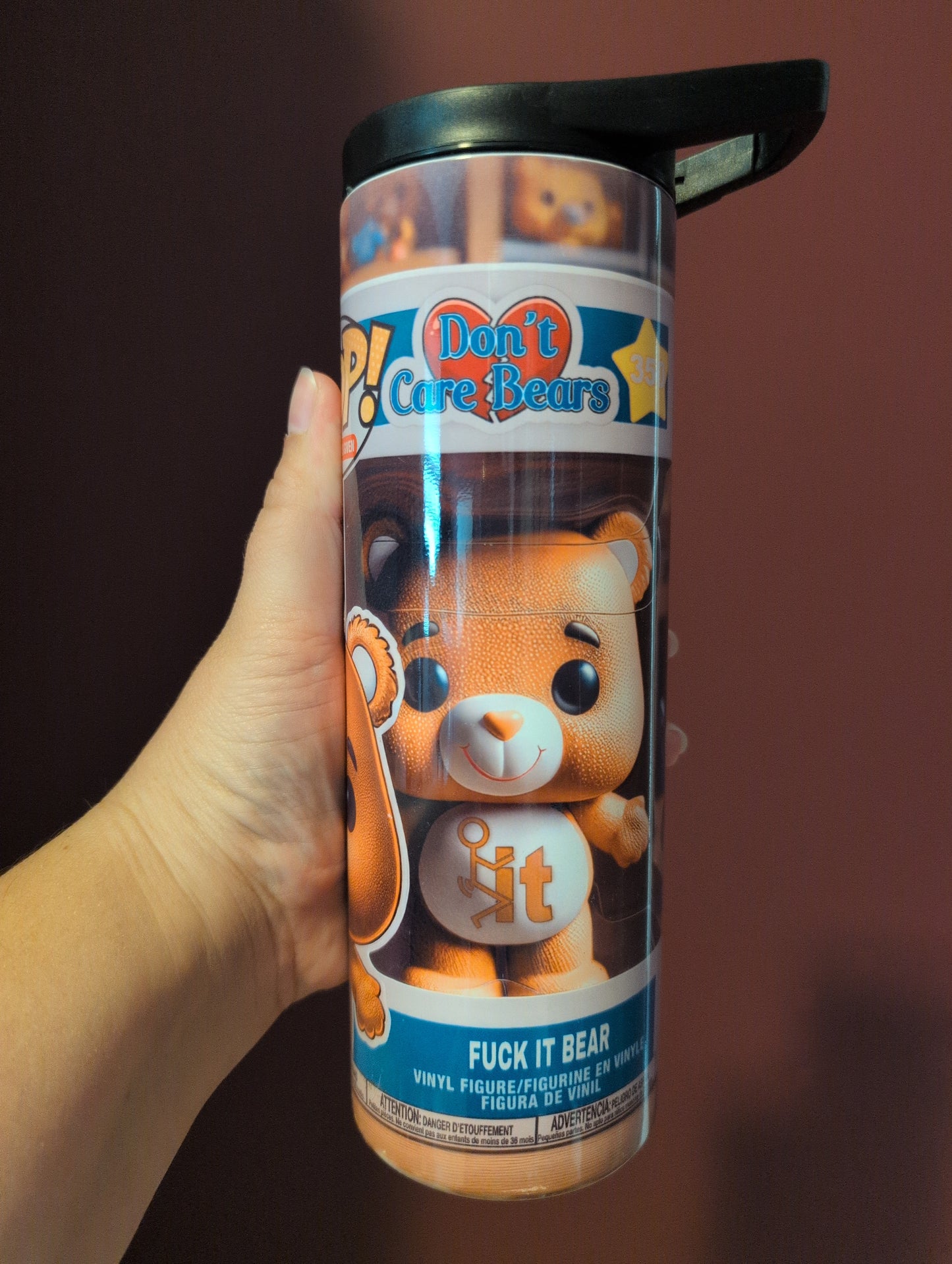 Bear Tumbler – Don’t Care Bear Insulated Cup