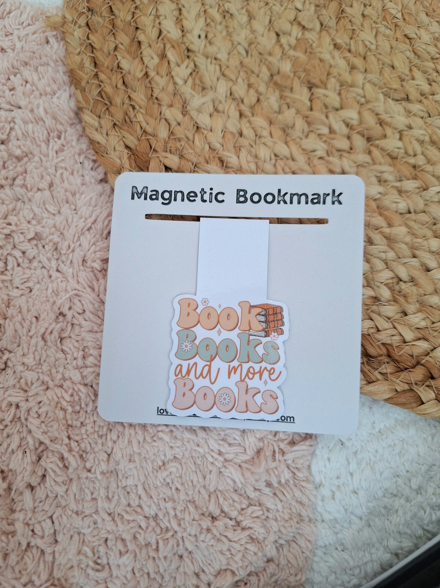 Books, Books, and More Books – Magnetic Bookmark