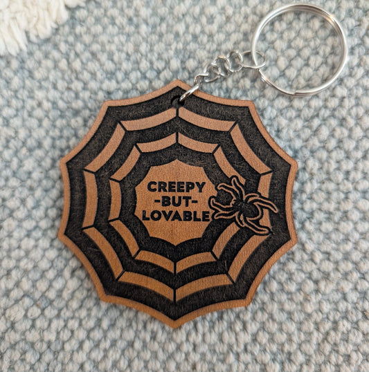 Creepy Spiderweb - Beetlejuice keychain