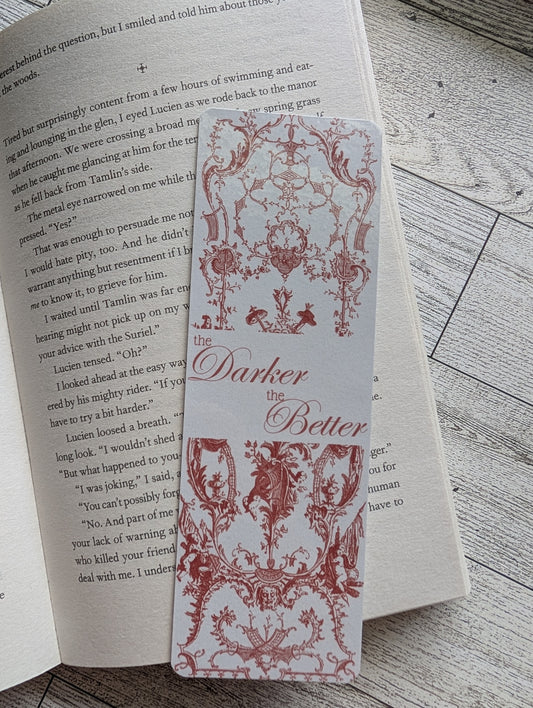 “The Darker The Better” Bookmark – Gothic, Spicy, & Shadowy Reads