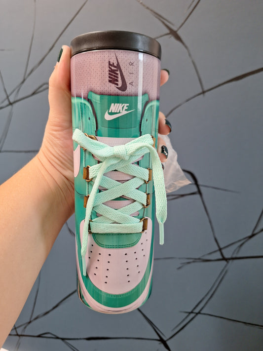 Sneaker Tumbler Cup – Nike-Inspired Shoe Drinkware with Real Laces