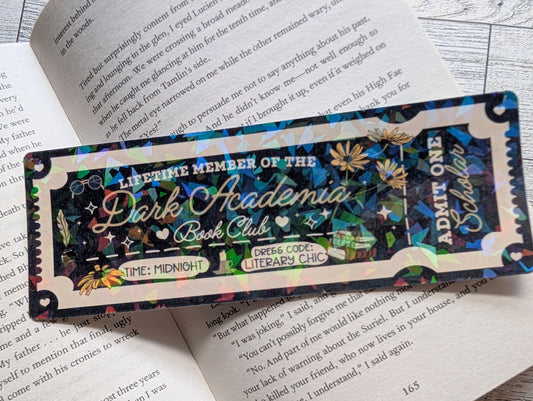 📚 Dark Academia Bookmark – Aesthetic Book Lover Gift for Scholars & Dreamers