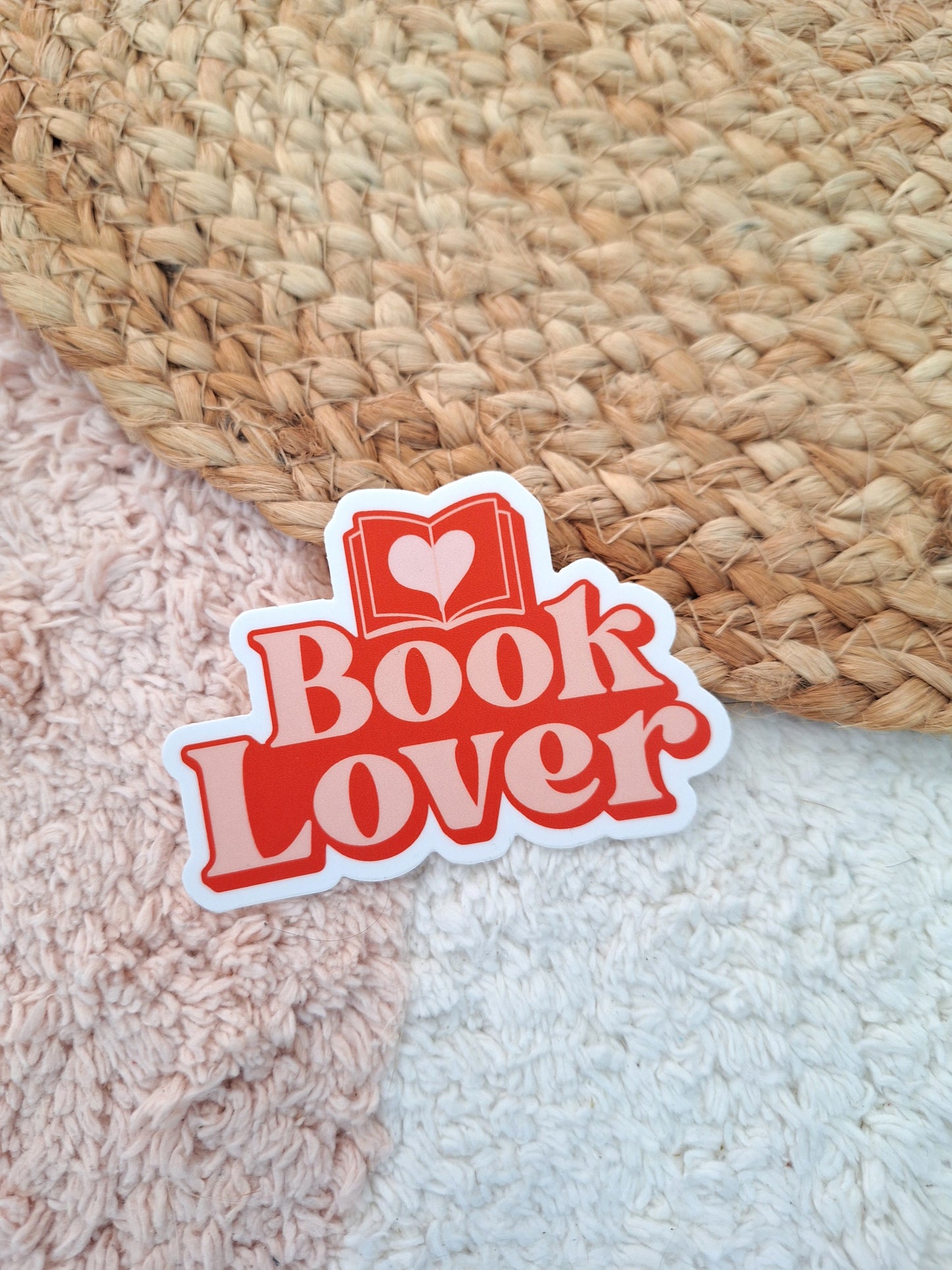 Book Lover Vinyl Sticker – Waterproof Bookish Sticker for Readers