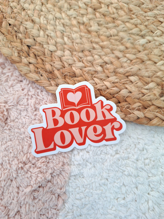 Book Lover Vinyl Sticker – Waterproof Bookish Sticker for Readers