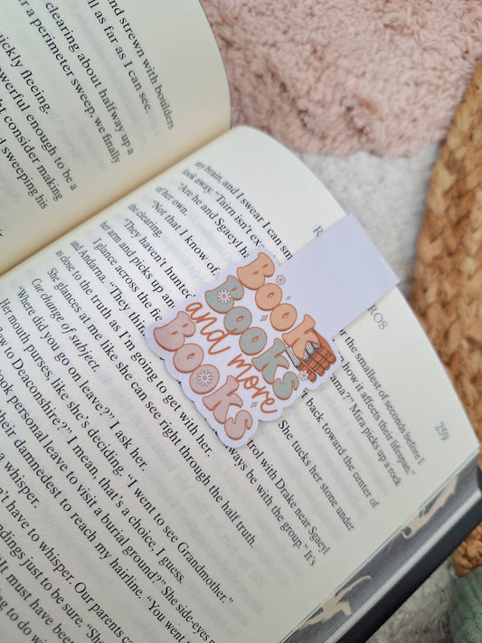 Books, Books, and More Books – Magnetic Bookmark