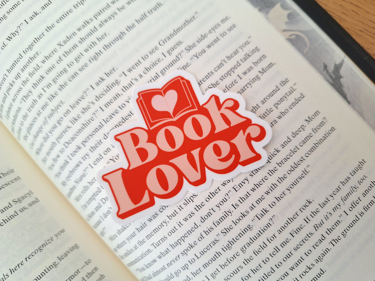 Book Lover Vinyl Sticker – Waterproof Bookish Sticker for Readers