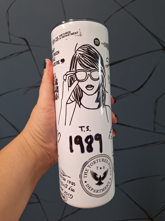 Taylor Swift–Inspired Tumbler Cup – Swiftie Fan Drinkware