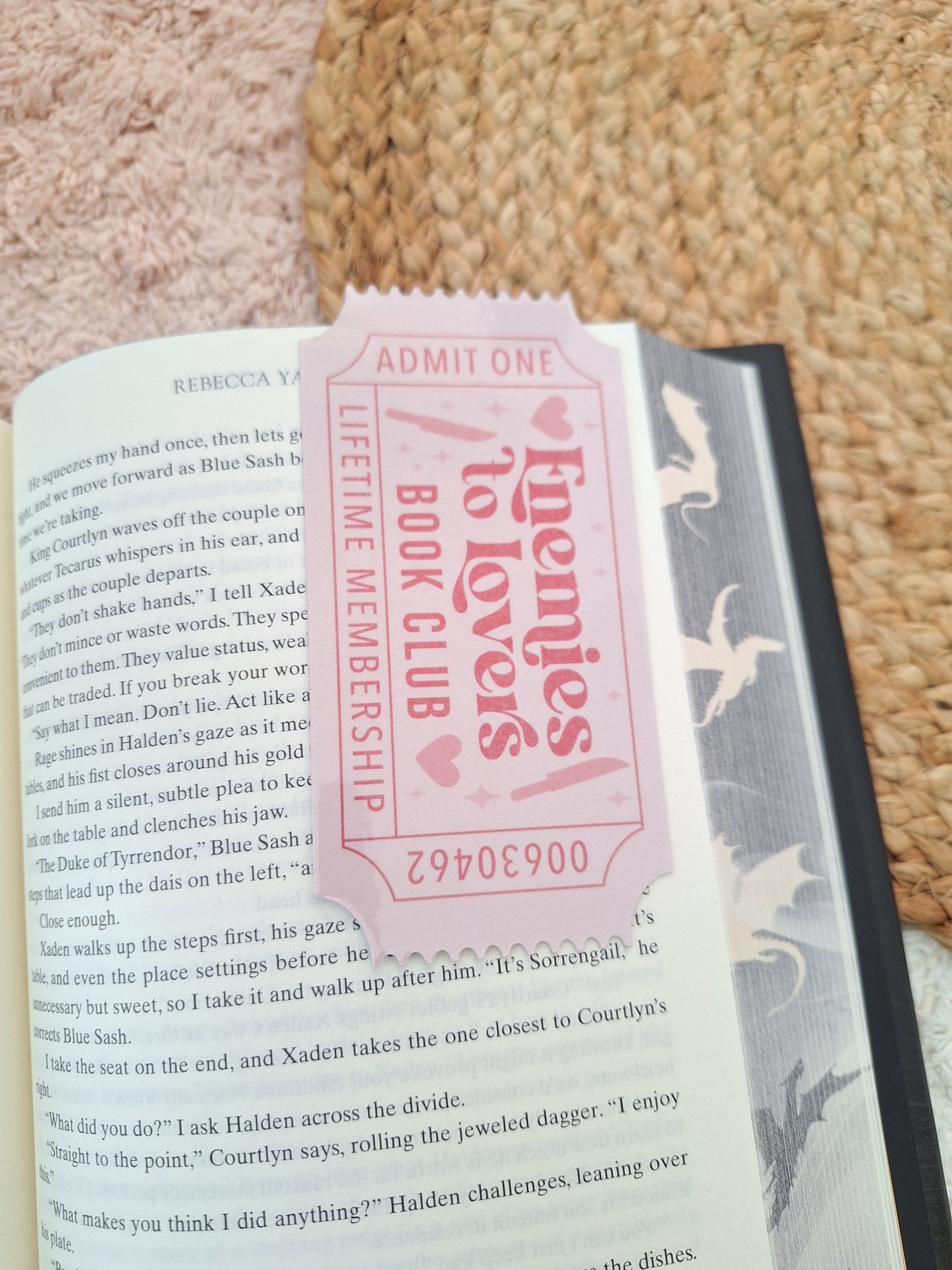 Enemies to Lovers Bookmark – Spicy Book Trope Gift for Romance Readers