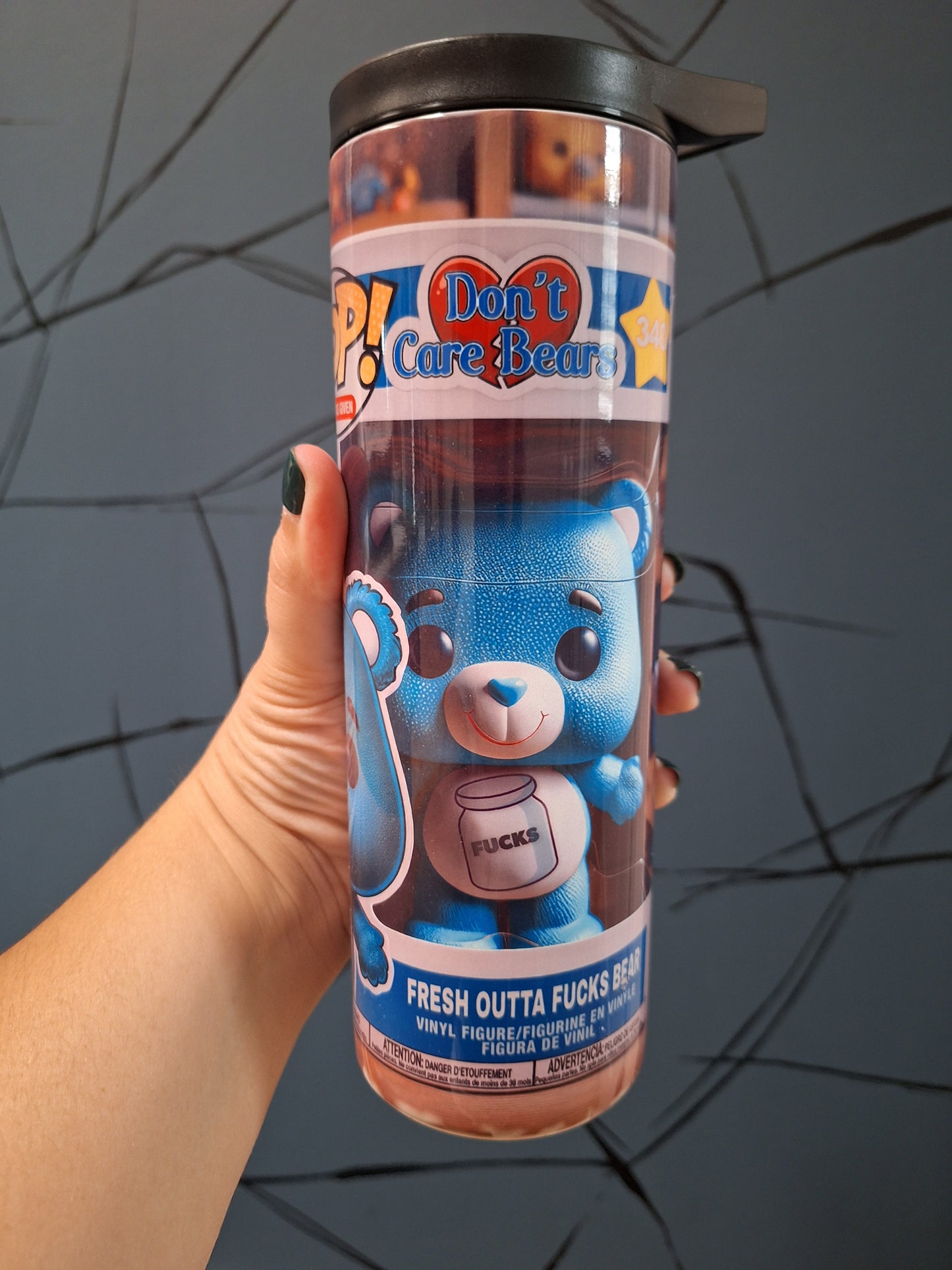 Bear Tumbler – Don’t Care Bear Insulated Cup