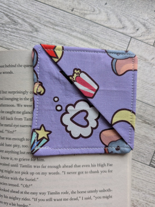 🐘 Dumbo-Inspired Fabric Corner Bookmark – Handmade Bookish Gift