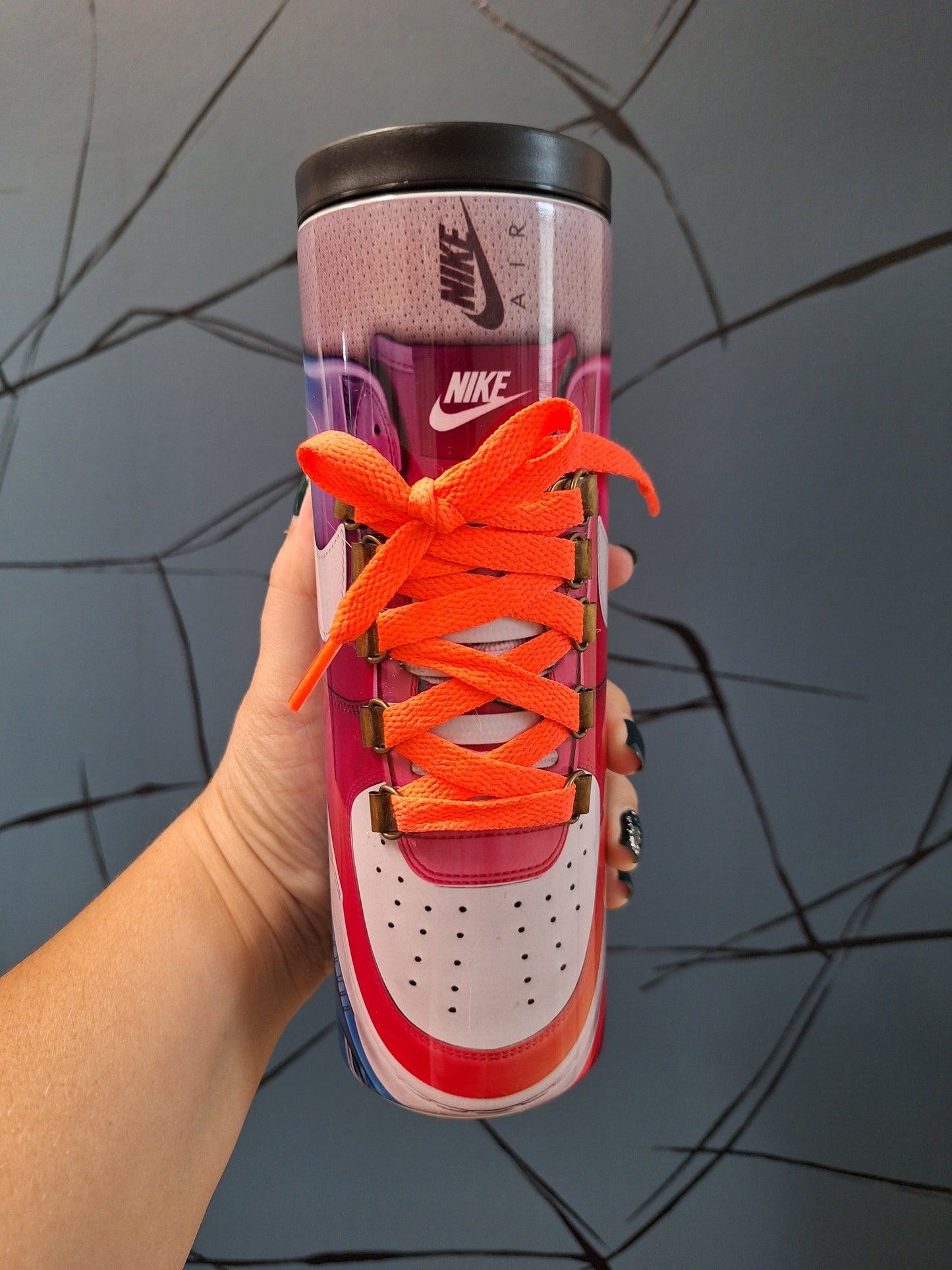 Sneaker Tumbler Cup – Nike-Inspired Shoe Drinkware with Real Laces